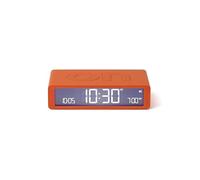 Lexon Flip Classic - Reloj despertador luminoso de mañana, reversible, con caras encendidas y función de repetición, pantalla LCD y luz táctil, recargable por USB-C, color naranja