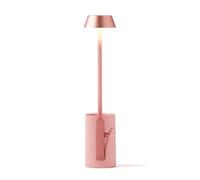 Lexon MIMI - Lámpara de lectura con abrazadera, luz para lectura en cama, soporte incluido para mesita de noche, 9 colores LED, accesorio de lector recargable USB-C - Rosa