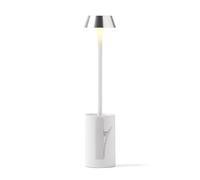 Lexon MIMI - Lámpara de lectura con pinzas, luz para leer en la cama, soporte incluido para mesita de noche, 9 colores LED, accesorio de lector recargable USB-C - Alu pulido