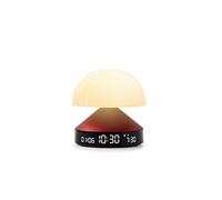 Lexon Mina Sunrise Despertador Luminoso de mañana, simulador de Amanecer y anochecer, 5 Sonidos Naturales, lámpara de Noche LED, luz Nocturna y Terapia de luz - Rojo Oscuro