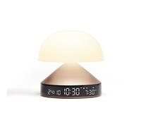 Lexon Mina Sunrise Despertador Luminoso de mañana, simulador de Amanecer y anochecer, 5 Sonidos Naturales, lámpara de Noche LED, luz Nocturna y Terapia de luz - Oro Suave
