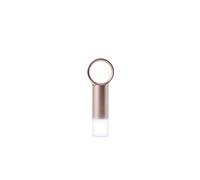 Lexon NOMADAY FLASH - Lámpara LED de señalización con mosquetón (Oro Claro)