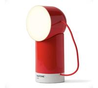 Lexon ORBE - Lámpara LED de mesa recargable, inalámbrica con cabezal extraíble magnético giratorio, para mesita de noche, oficina o terraza, color rojo