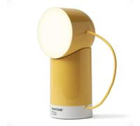 Lexon ORBE x Pantone - lámpara de mesa LED recargable e inalámbrica con cabezal giratorio y magnético. Ideal para mesita de noche, oficina o terraza - Amarillo