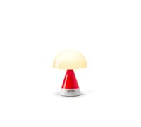 Lexon Pantone Mina M Lámpara de mesa de setas - Luz nocturna portátil para dormitorio, niños y habitación infantil, 9 colores LED, lámpara de mesa recargable con luz de 24 horas y regulador (rojo)