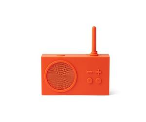 Lexon TYKHO 3 - Altavoz Bluetooth portátil y radio FM, impermeable con batería recargable (naranja)