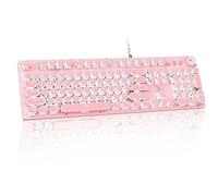 LexonElec El interruptor azul puede utilizar diez laminosiken para luz, 106 teclas USB ordenador, gemelos, botones programables, Windows y Vista, color rosa