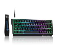 LexonElec Magic-Refiner X68 HE Teclado Mecánico 8000Hz Rapid Trigger, QWERTY Layout Compact 60%, Precisión RT de 0,04mm, Wired RGB Gaming Keyboard, Magnetic Switch, Activación Ajustable, Negro
