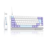 LexonElec Magic-Refiner X68 HE Teclado Mecánico 8000Hz Rapid Trigger, QWERTY Layout Compact 60%, Precisión RT de 0,04mm, Wired RGB Gaming Keyboard, Magnetic Switch, Activación Ajustable, Morado