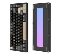 LexonElec x Attack Shark X75 Teclado Mecánico Inalámbrico de Aluminio CNC al 75%, Tri Modo-BT/2.4G/Cableado, Montaje de Gasket RGB, Batería de 1000mAh, Controlador Via Cloud para Win/Mac-Negro