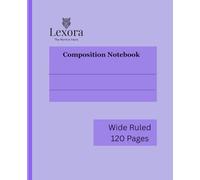 Lexora Pastel Color, College Composition Cute Notebooks, Wide Ruled, 120 Pages, 7.5"x9.25", 1 subject: Built to Support Every Kind of Writer