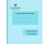 Lexora Pastel Color, College Composition Cute Notebooks, Wide Ruled, 120 Pages, 7.5"x9.25", 1 subject: Built to Support Every Kind of Writer