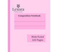 Lexora Pastel Color, composition Cute Notebooks, Wide Ruled, 120 Pages, 7.5"x9.25", 1 subject: Built to Support Every Kind of Writer