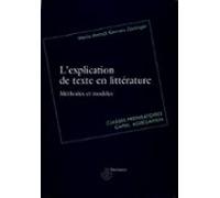 Lexplication De Texte En Littérature (ebook)