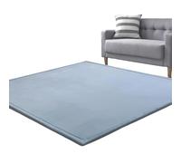LexqMawg Alfombra Bebe Gruesa 3 cm Alfombras Juegos Bebes Antideslizante, Alfombra de Gateo para Bebé, Tapete Bebe Actividades, Alfombra Habitación Infantil De Juego Bebe Lavable Azul 50 x 180 cm