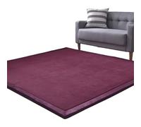 LexqMawg Alfombra Bebe Gruesa 3 cm Alfombras Juegos Bebes Antideslizante, Alfombra de Gateo para Bebé, Tapete Bebe Actividades, Alfombra Habitación Infantil De Juego Bebe Lavable Roja 150 x 200 cm