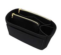 LEXSION Organizador de bolso, organizador de bolsa de fieltro, organizador de bolso para LV Speedy, Neverful, bolso, bolso de mano, moldeador 8023 negro L, 2 negros, L