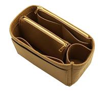LEXSION - Organizador de bolso, organizador de bolsa de fieltro, organizador de bolso para Speedy, Neverful, bolso, bolso de mano, moldeador, tamaño M, color marrón claro 8023