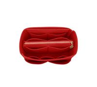 LEXSION Organizador de fieltro para bolso con cremallera, ajuste Speedy Neverful PM MM, rojo, L