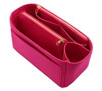 LEXSION - Organizador de fieltro para bolso con cremallera, ajuste Speedy Neverful PM MM, tamaño M, color rosado 2