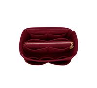 LEXSION Organizador de fieltro para bolso de mano con cremallera, ajuste Speedy Neverful PM MM, 1 rojo vid, delgado y grande