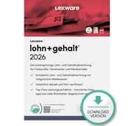 Lexware Lohn+Gehalt 2026 - Software de Nóminas y Salarios para 1 Dispositivo, Licencia Anual ESD-Download