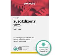 Lexware Zusatzlizenzen 2026 für 2 User - ABO - ESD-DownloadESD