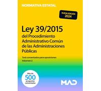LEY 39/2015 DE PROCED AMVO COMUN TEST COMENTADOS VOL 2