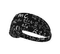 Ley de fórmula física E=Mc2,Banda Deportiva para el Sudor Unisex, Multiusos, elástica para el Pelo