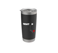 Ley de gravedad de Newton - Newton y la manzana Vaso térmico de acero inoxidable de doble pared