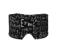 Ley de la fórmula física E=Mc2,Máscara para ojos con bloqueo de luz y protección ocular completa para dormir, orejeras y ojos.