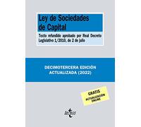Ley de Sociedades de Capital: Texto refundido aprobado por Real Decreto Legislativo 1/2010, de 2 de julio (Derecho - Biblioteca de Textos Legales)