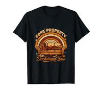 Ley del Perro Salchicha de la Propiedad del sofá Camiseta gráfica económica