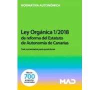 Ley Organica 1/2018 De Reforma Del Estatuto De Autonomia De Canarias.