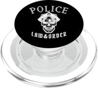 Ley y Orden del cráneo de la policía, policía, Oficial, Sheriff, policías PopSockets PopGrip para MagSafe