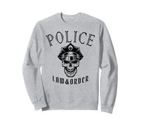 Ley y Orden del cráneo de la policía, policía, Oficial, Sheriff, policías Sudadera