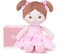 LeyaDoll Muñeca Bebé Niño Juguetes (12''), Mi Primer Bebé Muñeca de Trapo para Niño de 1 Año Regalo de Cumpleaños, Juguetes de Peluche para Niños Pequeños-Sakura Girl-Pink