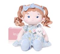 LeyaDoll Muñeca de bebé Dulce (40 cm), mi Primera muñeca de Tela para niña a Partir de 1 año, Regalo de cumpleaños o Navidad, Juguete de Peluche para bebé y niño-Daydream-Lily-and-Her-Pet-Bunny