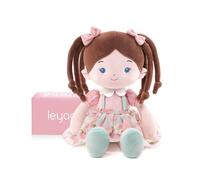 LeyaDoll Muñeca de Tela Suave (40 cm), Regalo de cumpleaños y Bautizo para niñas, Juguete cariñoso para bebés de 0 a 3 años, mi Primer ángel de la Guarda-Daydream-a- Meadow Girl