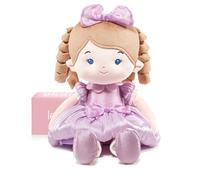 LeyaDoll Muñeca de Tela Suave (40 cm), Regalo de cumpleaños y Bautizo para niñas, Juguete cariñoso para bebés de 0 a 3 años, mi Primer ángel de la Guarda-Daydream-Princess Aurora