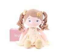 LeyaDoll Muñeca de Tela Suave (40 cm), Regalo de cumpleaños y Bautizo para niñas, Juguete cariñoso para bebés de 0 a 3 años, mi Primer ángel de la Guarda-Daydream- Daisy Girl