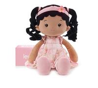 LeyaDoll Muñeca Suave (16 Pulgadas), mi Primera muñeca de Trapo para el Regalo de cumpleaños de una niña de 1 año, Regalo de Bautizo y Navidad para niña y bebé