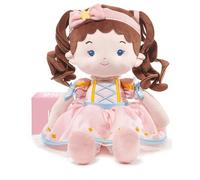 LeyaDoll Muñeca suave (16 pulgadas), mi primera muñeca de trapo para el regalo de cumpleaños de una niña de 1 año, regalo de bautizo y Navidad para niña y bebé-Princess Twinkle