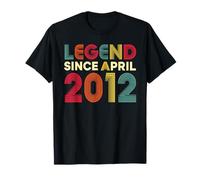 Leyenda Abril 2012 14 Cumpleaños Hombres Mujeres 14 Años Camiseta