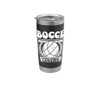 Leyenda De La Petanca Diciendo Bola De Petanca Con Jota Vaso térmico de acero inoxidable de doble pared