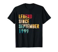 Leyenda de Regalos de 26 años Desde septiembre de 1999 26 cumpleaños Camiseta