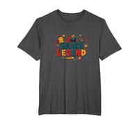 Leyenda de Segundo Grado: Orgullo Escolar para jóvenes triunfadores Camiseta, Hombre Tallas Grandes, Jaspeado Oscuro, 3X Alto
