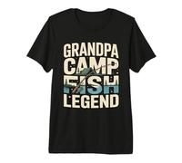 Leyenda del Abuelo Camp Fish Camiseta Premium