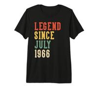 Leyenda Desde Julio 60 cumpleaños 1966 Hombres Mujeres 60 años Camiseta Premium