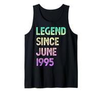 Leyenda Desde Junio 1995 30 Cumpleaños Hombres Mujeres Camiseta sin Mangas